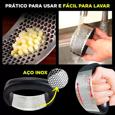 Amassador de Alho Manual Inox